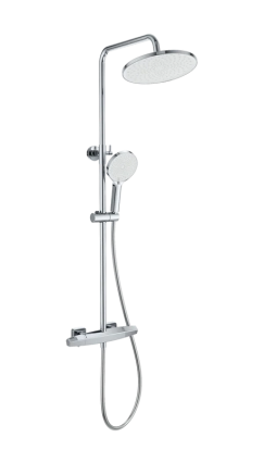 Душевая стойка Wonzon & Woghand Neo WW-B3045-A-CR хром штанга 116.9 см, шланг пластиковый 150 см