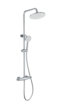 Душевая стойка Wonzon & Woghand Capsule WW-B3031-A-CR хром штанга 117 см, шланг пластиковый 150 см