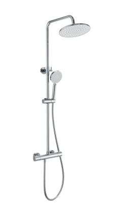 Душевая стойка Wonzon & Woghand Inn WW-B3047-A-CR хром штанга 117.6 см, шланг пластиковый 150 см