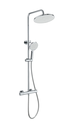 Душевая стойка Wonzon & Woghand Inn WW-B3013-T1-CR хром штанга 117.7 см, шланг пластиковый 150 см