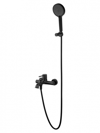 Смеситель для ванны с душем Wonzon & Woghand Tor WW-88037073-MB матовый черный, однорычажный,  в современном стиле