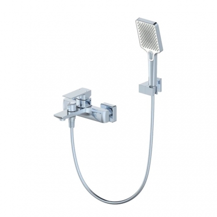 Смеситель для ванны с душем Wonzon & Woghand Edge WW-88639003A-CR хром, однорычажный,  в современном стиле