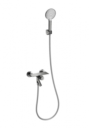 Смеситель для ванны с душем Wonzon & Woghand Click WW-FE05L221-CR хром, длина излива 12.66 см,  в современном стиле
