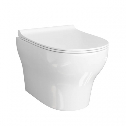 Унитаз подвесной Wasserkraft Berkel H001.E034 белый, 36x52 см