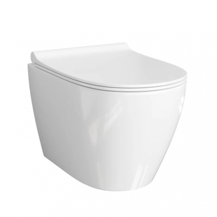 Унитаз подвесной Wasserkraft Mindel H002.E034 белый, 36x54 см