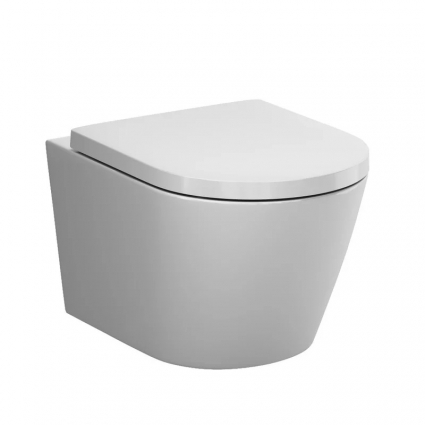 Унитаз подвесной Am.Pm X-Joy C851900SC Aquaspin, безободковый, сиденье с микролифтом, глянцевый белый, 36x51 см