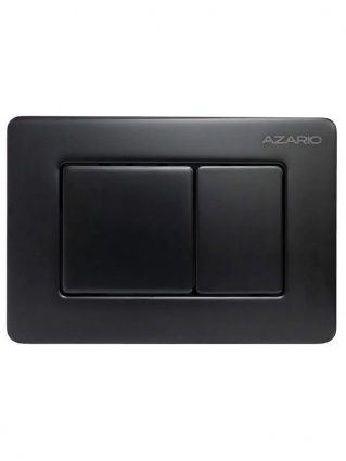 Кнопка смыва для унитаза Azario NEW-TS AZ-SS-003-B нержавеющая сталь, цвет матовый черный, механическая