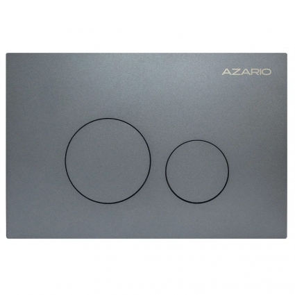 Кнопка смыва для унитаза Azario NEW-TS AZ-SS-002-GG нержавеющая сталь, цвет матовый серый, механическая