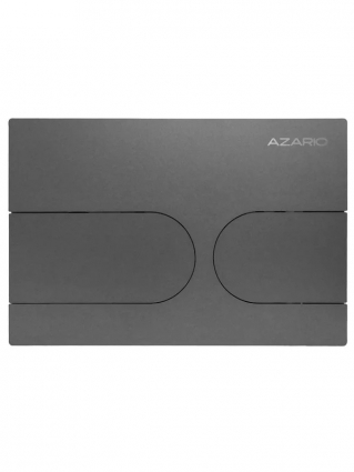 Кнопка смыва для унитаза Azario NEW-TS AZ-SS-001-GG нержавеющая сталь, цвет матовый серый, механическая