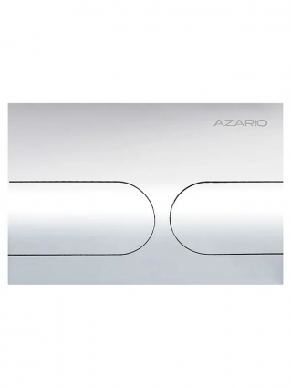 Кнопка смыва для унитаза Azario NEW-TS AZ-SS-001-CH нержавеющая сталь, цвет глянцевый хром, механическая