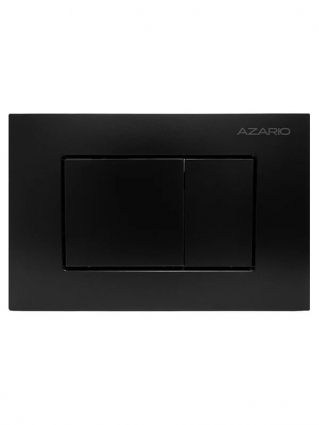 Кнопка смыва для унитаза Azario NEW-TS AZ-ABS-001-B АБС-пластик, цвет матовый черный, механическая