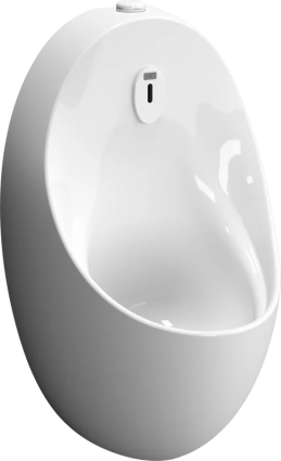 Писсуар подвесной VitrA Arkitekt 5999B003-5556 сенсорный, глянцевый белый, с сифоном, безободковый, со смывным механизмом, внутренний подвод воды, 40x35x67 см