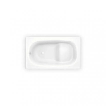Стальная ванна Sanitana BLB Europa Mini S30001557000000_B05E22001, размер 105 х 70 см с сиденьем, толщина стали 2,2 мм, цвет белый, прямоугольная, встраиваемая