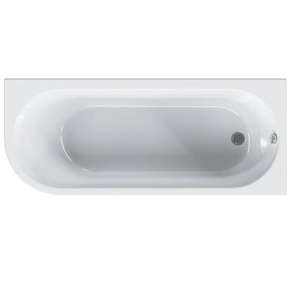 Акриловая ванна Am.Pm X-Joy W94A-170R70W-A без опоры 170x70 см, угловая, правая, пристенная, белая, асимметричная, объем 208 л.