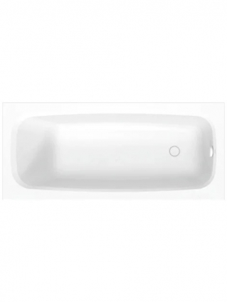 Ванна из искусственного камня Duravit Aurena DuroCast Smooth без опоры 170x75 см, встраиваемая, матовая белая, прямоугольная, объем 133 л.