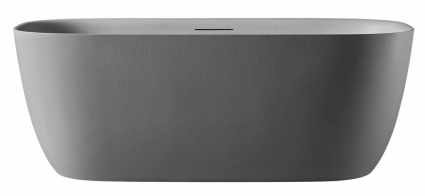 Ванна из искусственного камня AltroBagno Luciana 090224 170x80 см, отдельностоящая, овальная, на ножках, с донным клапаном, объем 380 л.