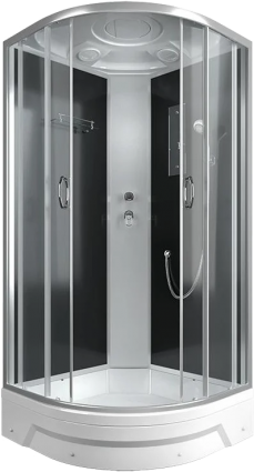 Душевая кабина Erlit Comfort ER351026-C2-RUS четверть круга, стекло прозрачное