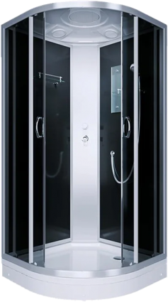 Душевая кабина Erlit Comfort ER3508P-C2-RUS четверть круга, стекло тонированное