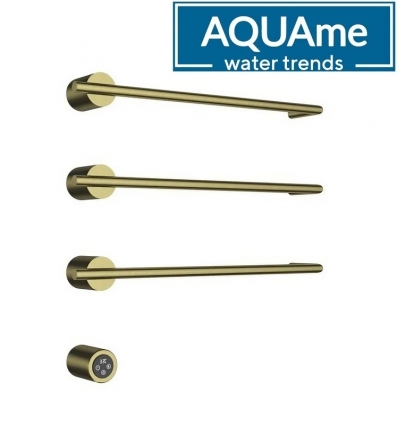 Полотенцесушитель электрический AQUAme встраиваемый c терморегуляторм AQM3143BG E-образный