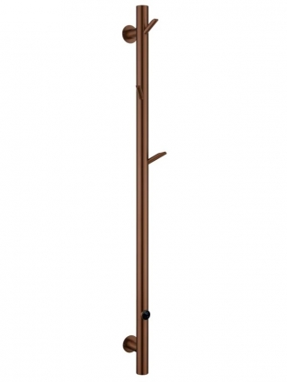 Полотенцесушитель электрический Boheme Oak 724-50-BRB 150x5 см, brushed bronze, I-образный, из стали, бронза