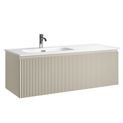 Тумба под раковину без столешницы Sancos Snob R 1.0 120 SNR1.0120LCE beige soft подвесная, матовая