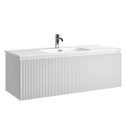 Тумба под раковину без столешницы Sancos Snob R 1.0 120 bianco подвесная, матовая