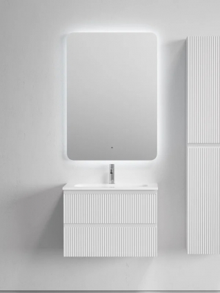 Мебель для ванной комнаты Sancos Snob R 70 подвесная, bianco, раковина CN7031, с ящиками, с доводчиками