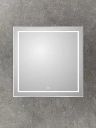 Зеркало BelBagno Kraft 90x80, с подсветкой, с подогревом, сатин