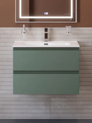 Тумба под раковину без столешницы BelBagno Kraft 39 70 подвесная, матовая еловая, с ящиками