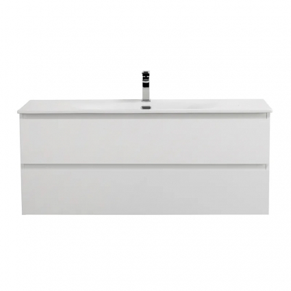 Тумба под раковину без столешницы BelBagno Kraft 120 подвесная, bianco opaco, матовая, с ящиками