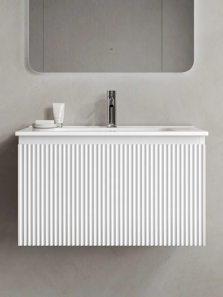 Тумба с раковиной Sancos Snob R 1.0 70 bianco, подвесная, матовая
