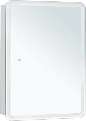 Зеркало-шкаф Aquanet Оптима 60х80 LED с подсветкой, с антизапотевателем, белый