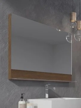 Зеркало Ravak Formy 120 орех, с полкой