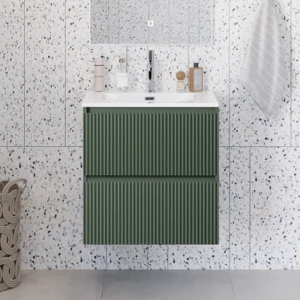 Тумба под раковину без столешницы BelBagno Uno-mini 70 подвесная, 2 ящика, матовая еловая, с доводчиками