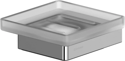 Мыльница WHITECROSS Cubo CU2420CR настенная, стеклянная, хром, подвесная