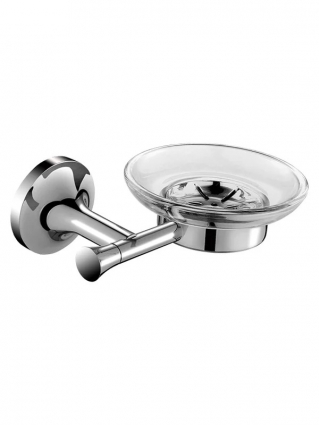 Мыльница AltroBagno Corposo 080709 Cr настенная, стеклянная, хром, подвесная