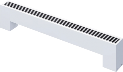 Конвектор водяной Royal Thermo Step 2 N LG 1200x130x230 мм, напольный, корпус bianco traffico, решетка алюминий, анодированный в натуральный цвет, на площадь 12.43 кв.м.