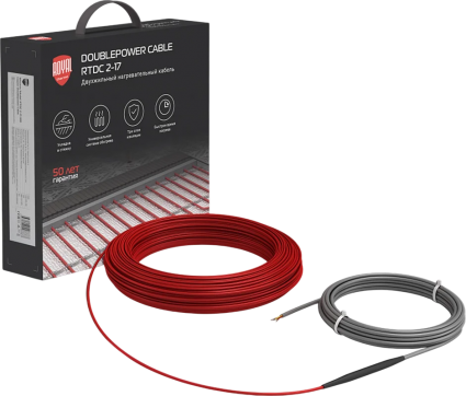 Теплый пол Royal Thermo Doublepower Cable RTDC 2-17-300 двужильный, с защитой от перегрева