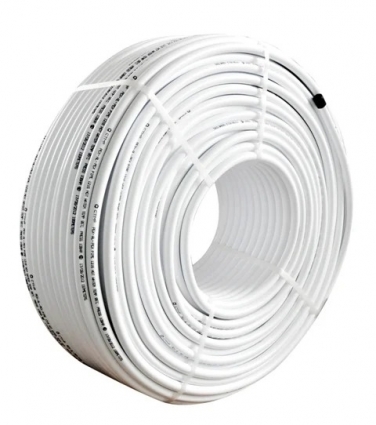 Труба металлопластиковая СТМ CPL11602-100 бесшовная, 16x2, бухта 100 м, цвет белый, 3 слоя