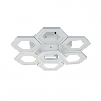 Потолочная светодиодная люстра Escada Hexagon 10204/7LED в стиле Хай-тек, цвет белый