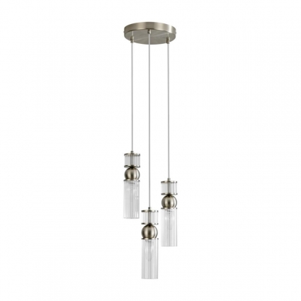 Подвес Lumion DENVER 8277/3A в стиле модерн, цвет прозрачный, мощность 120 Вт
