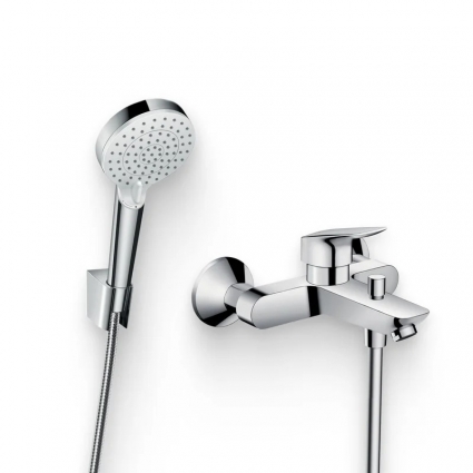 Душевой комплект Смеситель Hansgrohe Logis + Гарнитур Crometta Vario 26692400, 1,6 м, хром
