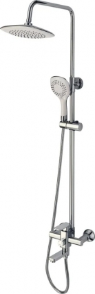Душевая стойка Fmark FM2402 хром штанга 134 см, шланг 150 см