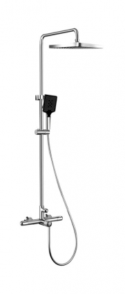 Душевая стойка Milleau Velty MLV242023PDD-CR хром штанга 135 см, шланг пластиковый 150 см