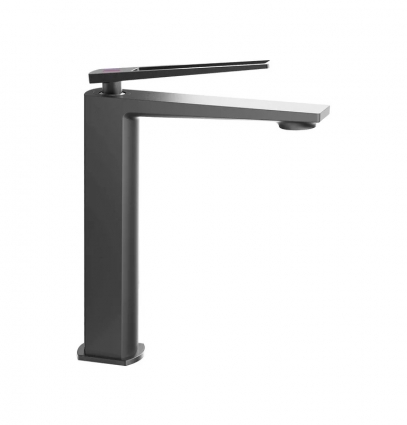Смеситель для раковины Milleau Elegant ML6739223LH-GM gun metal однорычажный, длина излива 19 см