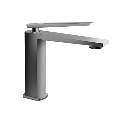 Смеситель для раковины Milleau Elegant ML6736223LS-GM gun metal однорычажный, длина излива 18 см