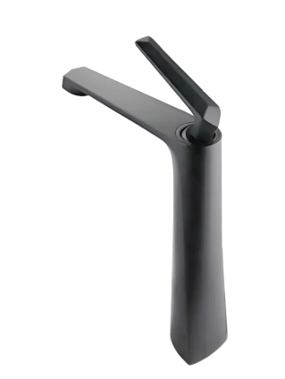 Смеситель для раковины Milleau Cristal MLV6223LH-GM gun metal однорычажный, длина излива 19.5 см