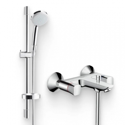 Душевой комплект Смеситель Hansgrohe Logis + Гарнитур Croma 100 Vario 27772000, UnicaC, хром