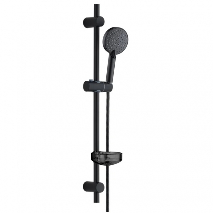 Душевой гарнитур Orange O-Shower OS702b черный шланг металлический 150 см, 3 режима
