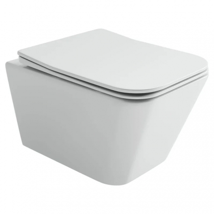 Унитаз подвесной Ceramica Nova Miro, торнадо 3.0, сиденье микролифт, белый, CN11003T, 36x52 см